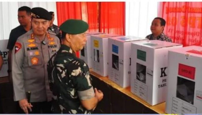 o31 Wira Bima Serta Forkopimda Riau Tinjau Situasi TPS Pemilu