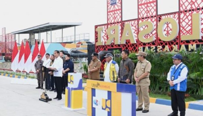 Presiden Joko Widodo Meresmikan SPAL- DT Losari : Penting untuk Pengelolaan Air Limbah Ramah Lingkungan