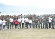 Korem 132/Tdl melakukan Aksi Sosial Karya Bakti TNI dalam rangka Memperingati Hari Peduli Sampah Nasional Tahun 2024