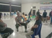 Tak Kenal Waktu, Kapolsek Bangkinang Kota Pantau Pleno Rekapitulasi Suara Hingga Malam