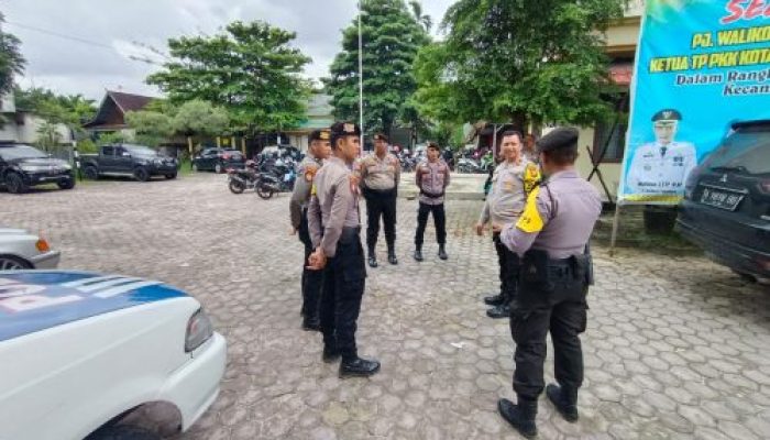 Pastikan keamanan tetap kondusif tahap Rekapitulasi penghitungan suara, Subsatgas Pam Obyek Giat OMB LK 2023-2024 Pengamanan PPK 15 Kecamatan di Pekanbaru