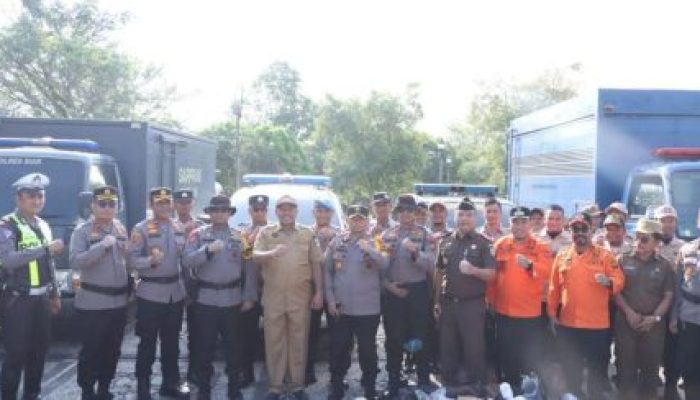 Siaga Karhutla, Bupati Siak Pimpin Apel Bersama Kapolres dan Dandim 0322/Siak