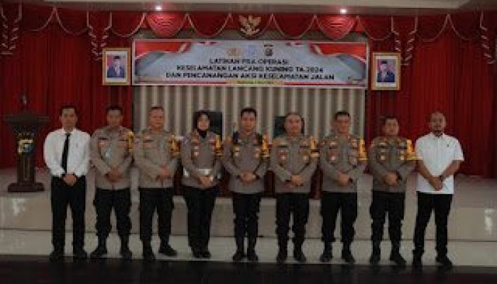 Polres Kampar Gelar Lat Pra Ops Keselamatan Lancang Kuning 2024 untuk Kesiapan Operasi Keselamatan Lancang Kuning 2024