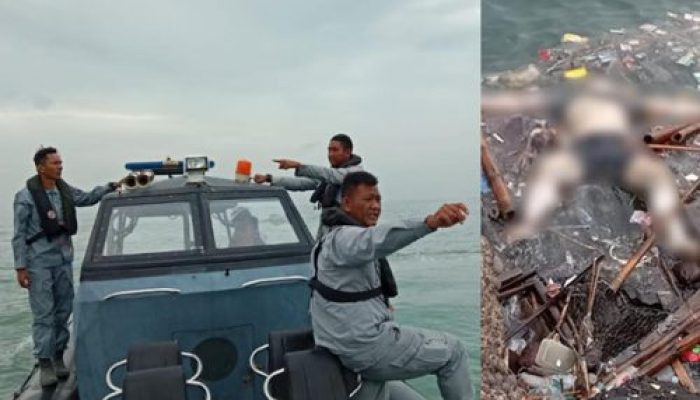 Personel Bakamlah RI Berhasil Menemukan Jenazah WN Taiwan Tidak Jauh dari Kapal KM Pari Kudus yang Terbalik