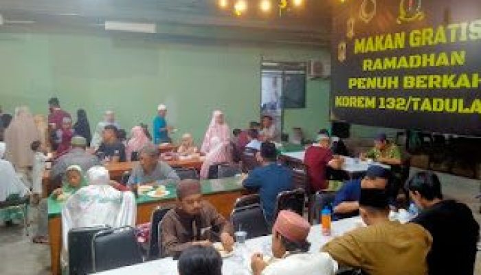 Korem 132/Tdl Laksanakan Kegiatan Malam Kekeluargaan Prajurit Petarung Bersama Masyarakat Selama Bulan Suci Ramadhan