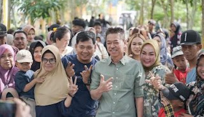 Hutan Kota Bagansiapiapi Jadi Tempat Bupati Rohil dan Keluarga Rayakan Lebaran Ketiga