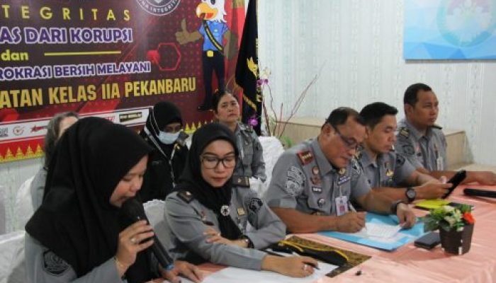 Upaya Peningkatan Mutu, Klinik Pratama Lapas Pekanbaru Mengikuti Pembukaan Survei Akreditasi Klinik yang Ditaja Oleh LAFKESPRI