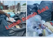 Langgar Peraturan Menteri Kesehatan Nomor 18 Tahun 2020, Limbah Medis Rumah Sakit Perawang Siak Berserakan, Diduga TPS Kurang Difungsikan