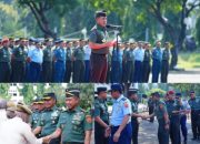 Panglima TNI Beserta Jajaran Mabes TNI Laksanakan Apel Khusus dan Kegiatan Halal Bihalal 1445 di Lapangan B3 Mabes TNI Cilangkap