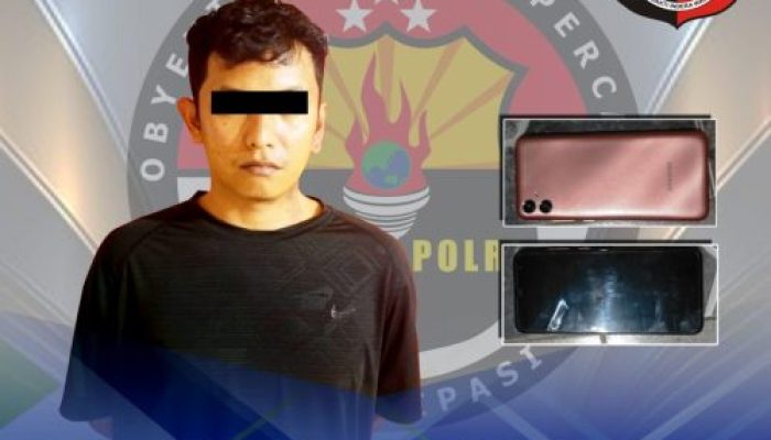 Tim Buser Sat Reskrim Polres Payakumbuh Meringkus Pelaku Jambret Saat Berada Dirumah Orangtua