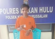 Sering Transaksi Sabu, Polsek Kuntodarussalam Amankan Seorang Pria di Desa Kota Raya Beserta BB Seberat 5,26 gram