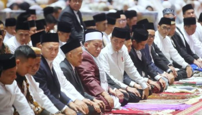 Presiden Jokowi dan Wapres Ma’ruf Laksanakan Salat Id 1445 H di Masjid Istiqlal