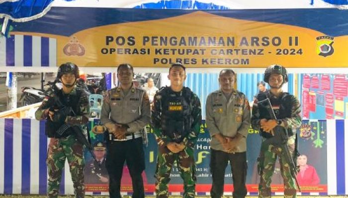 Pengamanan Hari Raya Idul Fitri 1445 H, Satgas Yonif 122/TS Laksanakan Patroli Gabungan Untuk Menciptakan Wilayah Kondusif dan Aman