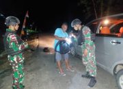 Satgas Pamtas RI-PNG Yonif 122/TS Laksanakan Kegiatan Sweeping di Jalan Lintas Trans Papua Sawiyatami
