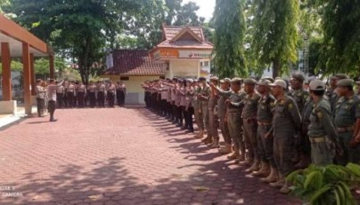 Apel Gabungan Polri-Sat Pol PP, Kesiapan Pengamanan Kegiatan BBI/BBWI Diikuti 164 Personil