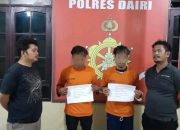 Polisi Amankan Dua Pemuda Curi Uang Sekolah di Desa Soban Dairi