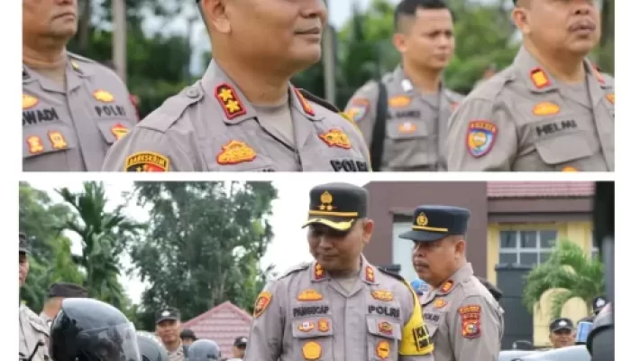 Tingkatkan Keamanan dan Ketertiban, Kapolres Kuansing Pimpin Langsung Apel Akbar Bhabinkamtibmas di Lapangan Apel Polres Kuansing