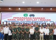 Wujud Nyata Pengabdian Masyarakat, Peserta Latsitardanus Ke-44 Lakukan Pemaparan Naskah Hasil Riset Satlat 1 Macan