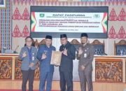 Dua Ranperda Dari Bupati Bengkalis Diterima DPRD Bengkalis di Ruang Rapat Sidang Paripurna