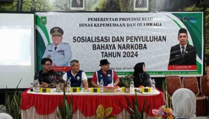 Cegah Penyalahgunaan Narkoba, Dispora Riau Gelar Kegiatan Sosialisasi Bahaya Narkoba di SMAN 1 Minas