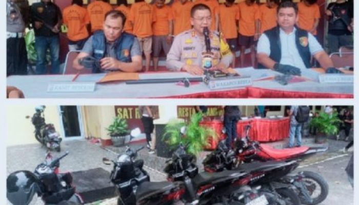 14 Remaja Diduga “Begal” dari Kelompok Duta Mas Siak Hulu Diamankan Tim Jatanras Polresta Pekanbaru
