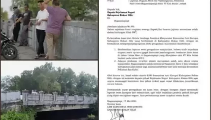 Diduga Anggaran Dimarkup, Jembatan Parit Atmo Alami Kegagalan Konstruksi, Keselamatan Masyarakat Terancam