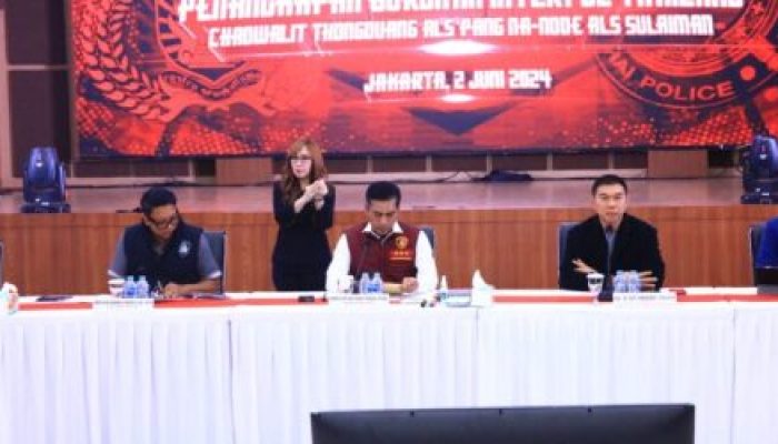 Membuahkan Hasil, Kerjasama Polri dan Polisi Thailand Berhasil Tangkap Buronan dari Thailand Tongduang Chaowalit alias Pang Nardone