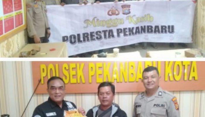 Jalin Hubungan Baik Antara Polri dan Masyarakat, Polresta Pekanbaru Bersama Polsek Pekanbaru Kota Gelar Kegiatan Minggu Kasih Diwilayah Hukum Polsek Pekanbaru Kota