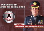 Luar Biasa !! Polres Pasangkayu Raih Penghargaan Kategori Pelayanan Prima Kategori A dari Mabes Polri