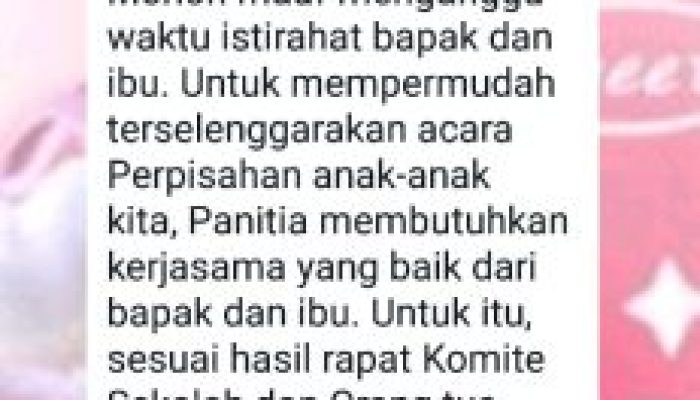 Lagi! Momen Perpisahan Pelajar Jadi Ajang Pungli Bagi Komite Sekolah di SDN 131 Pekanbaru