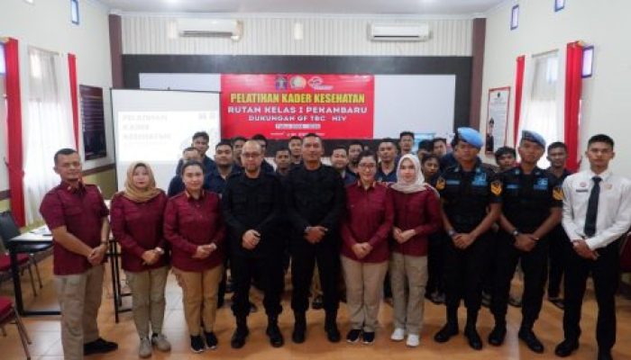 Dukung GF TB-HIV, Rutan Pekanbaru Laksanakan Pelatihan Kader Kesehatan Bagi WBP