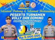 Diikuti 23 Tim, Polsek Singingi Gelar Turnamen Bola Voli, Dalam Rangka Memeriahkan HUT Bhayangkara ke-78