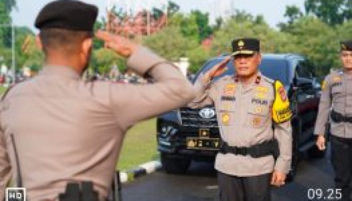 Upacara Pengambilan Air Suci Dipimpin Langsung Wakapolda Riau Dalam Rangka Peringatan HUT Bhayangkara Ke-78