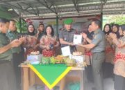 Suasana Haru, Dalam Acara Pelepasan Anggota Koramil 06 Siak Hulu Yang Purnatugas Dan Ultah Danramil