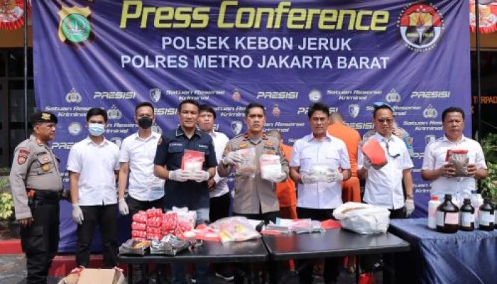 Ungkap 6,6 Kg Sabu dan Tembakau Sintetis, Polsek Kebon Jeruk Amankan dua Residivis, Ini Modusnya