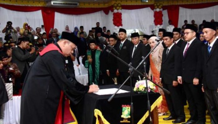 45 Anggota DPRD Kampar Periode Tahun 2024 – 2029 Resmi Dilantik