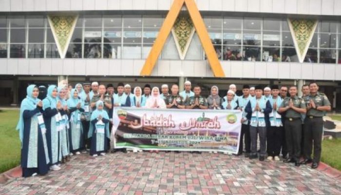Danrem 031/WB Berangkatkan Umroh Prajurit Berprestasi