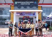 Gedung Layanan Perpustakaan Siak Diresmikan Wabup Siak Husni Merza