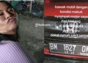 Usai Mahasiswi Cantik,Terbitlah Ibu Cantik Mabuk Tabrak Pemotor Di Pekanbaru