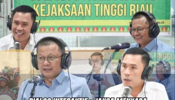 Kejati Riau Lewat Asintel dan Kasipenkum Melalui RRI, ”Jaksa Menyapa” Terkait Pengamanan Pembangunan Strategis Untuk Provinsi Riau