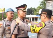 Kapolres Inhil Pimpin Upacara Sertijab Wakapolres, Kabag Ops dan Kapolsek Mandah