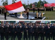 Kapolres Kampar Pimpin Upacara Pengibaran Bendera Merah Putih di HUT RI ke-79