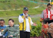Menteri Basuki Dampingi Presiden-Wapres dan Para Menteri Kabinet Indonesia Maju Tinjau Embung MBH dan Plaza Seremoni IKN