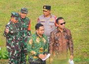 Panglima TNI Dampingi Presiden RI Tinjau Embung MBH dan Sumbu Kebangsaan di IKN
