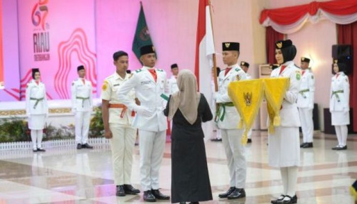 Sah, Pemprov Kukuhkan 36 Anggota Paskibraka Provinsi Riau Tahun 2024