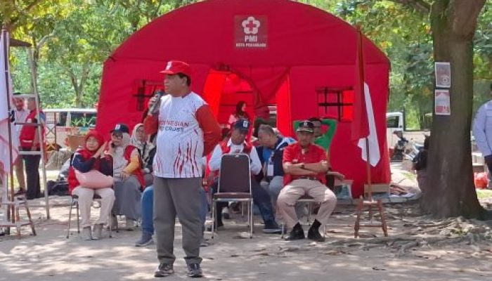 Ketua PMI Pekanbaru Resmi Tutup Latgab PMR se Kota Pekanbaru Bersama PMI