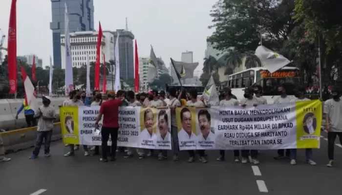 Dugaan Korupsi Dana Earmark dan Embarkasi Haji, PETIR Geruduk Menkopolhukam Minta SF Hariyanto Diperiksa