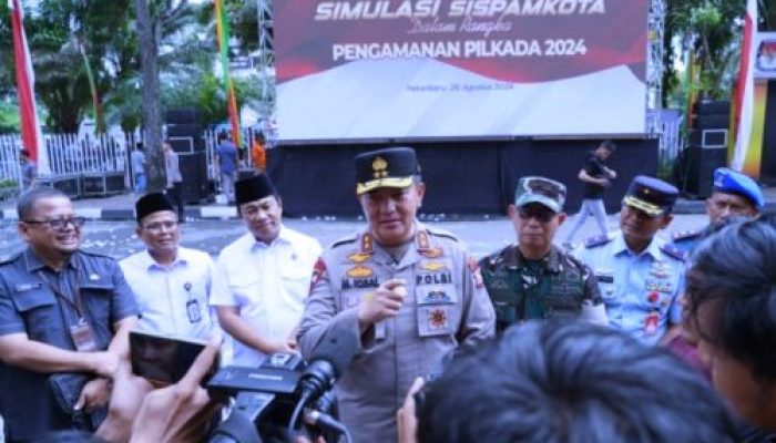 Jelang Pilkada 2024, Polda Riau Gelar Simulasi Sispamkota