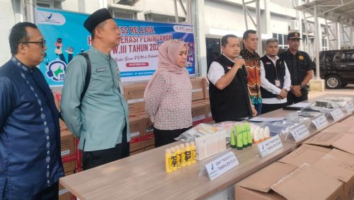 BBPOM Di Pekanbaru Gelar Press Release Hasil Operasi Penindakan TW.III Tahun 2024