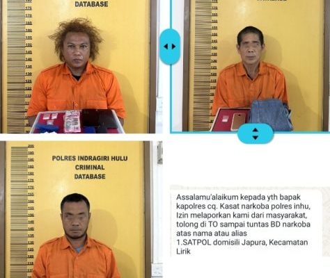 Hendrik Satpol Cs Diringkus Polisi, Puluhan Gram Sabu Disita